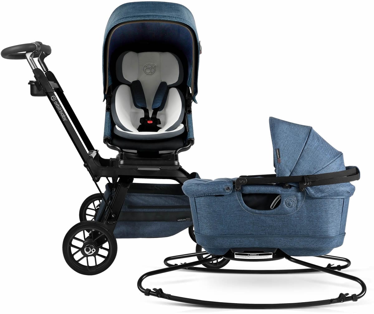 Orbit Baby G5 Stroll & Sleep Travel System - Black/Melange Navy - ORB029-B