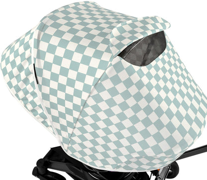 Orbit Baby G5 Stroller Canopy - Checkered Surf Spray - P735SC