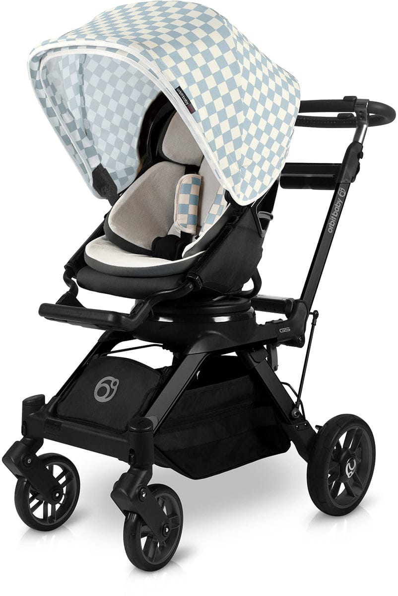 Orbit Baby G5 Stroller Canopy - Checkered Surf Spray - P735SC