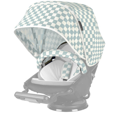 Orbit Baby G5 Stroller Canopy in Checkered Surf Spray - P735SC