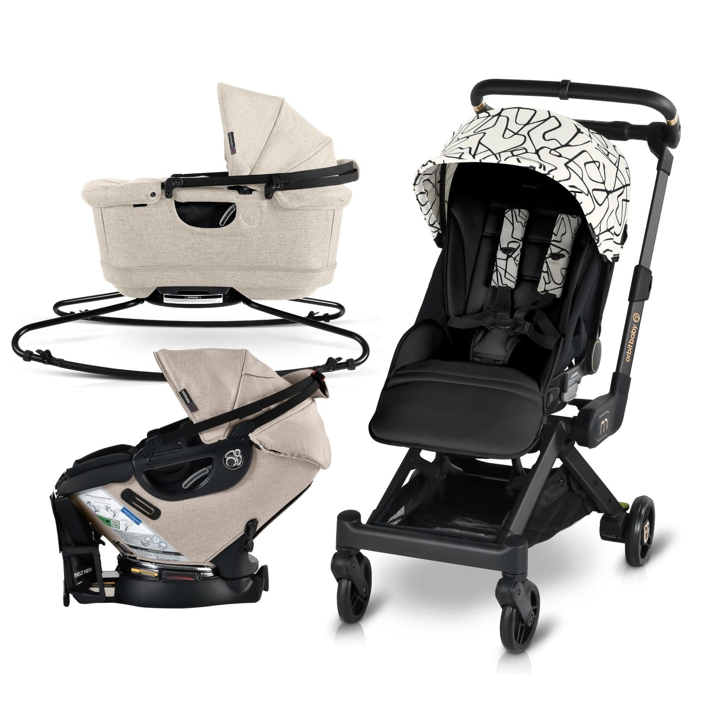 Orbit Baby M+ Stroll, Lounge, & Ride Travel System - ORB245