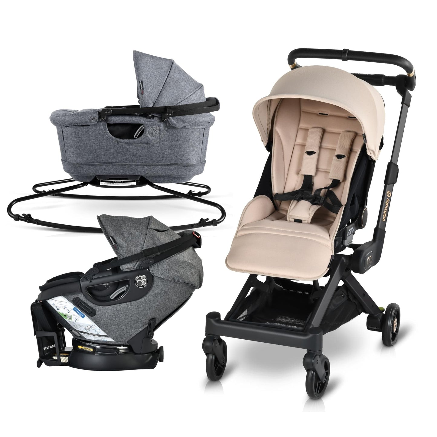Orbit Baby M+ Stroll, Lounge, & Ride Travel System - ORB248