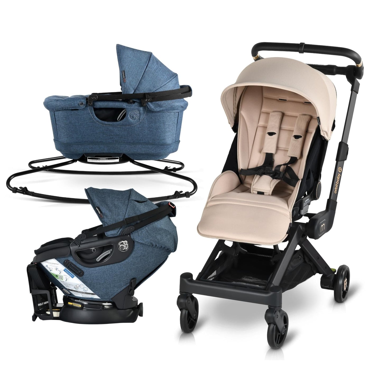 Orbit Baby M+ Stroll, Lounge, & Ride Travel System - ORB247