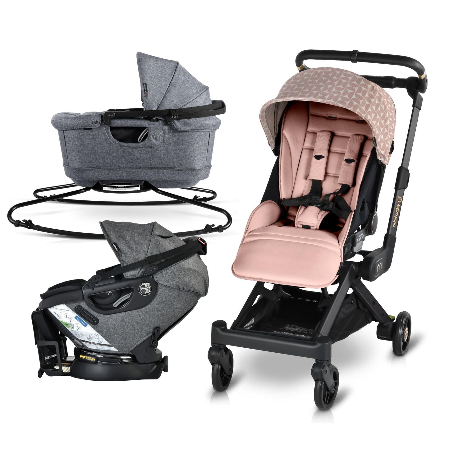 Orbit Baby M+ Stroll, Lounge, & Ride Travel System - ORB238