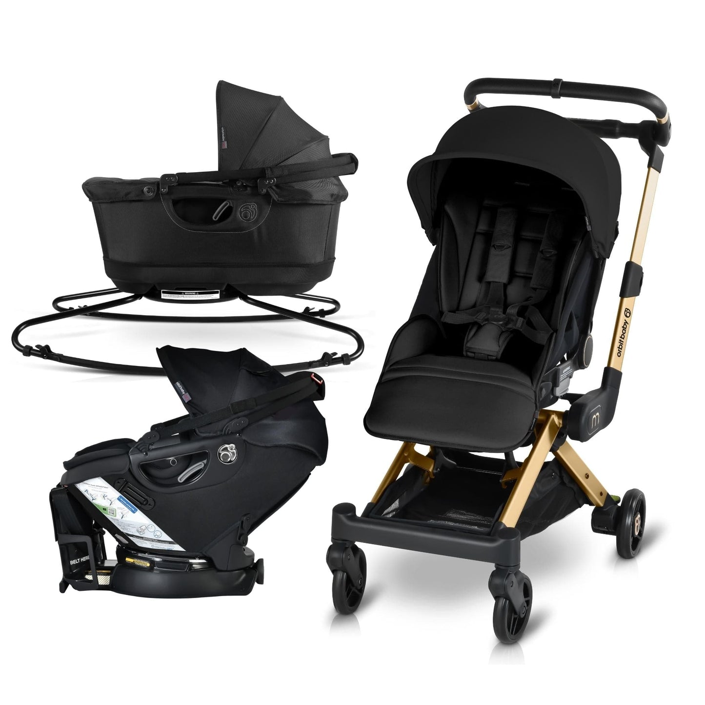 Orbit Baby M+ Stroll, Lounge, & Ride Travel System - ORB301