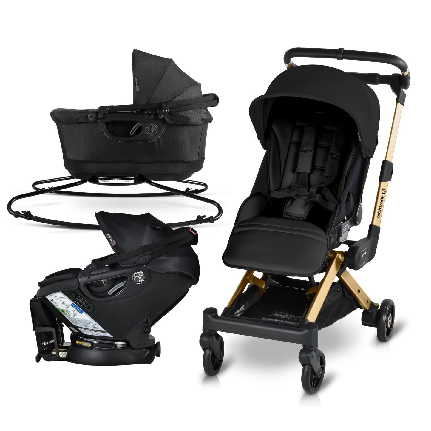 Orbit Baby M+ Stroll, Lounge, & Ride Travel System - ORB304