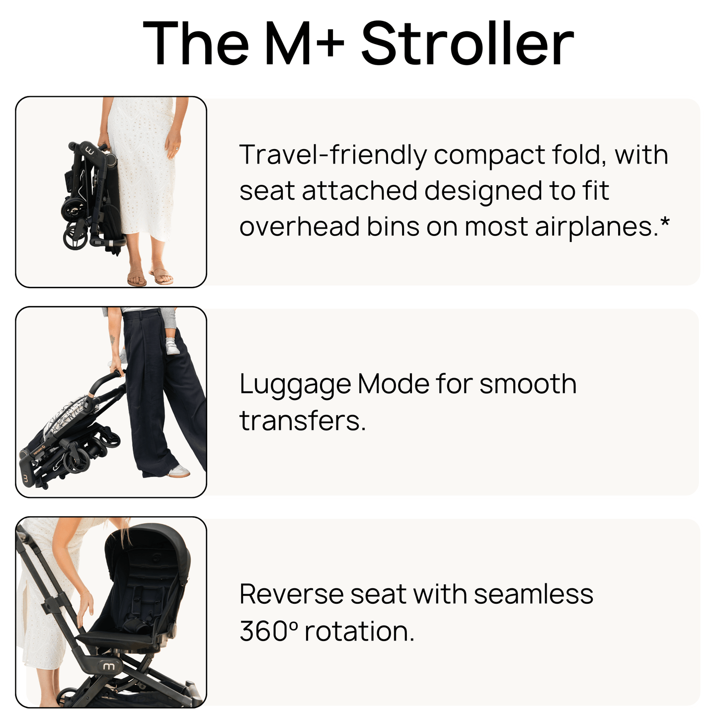Orbit Baby M+ Stroll, Lounge, & Ride Travel System -