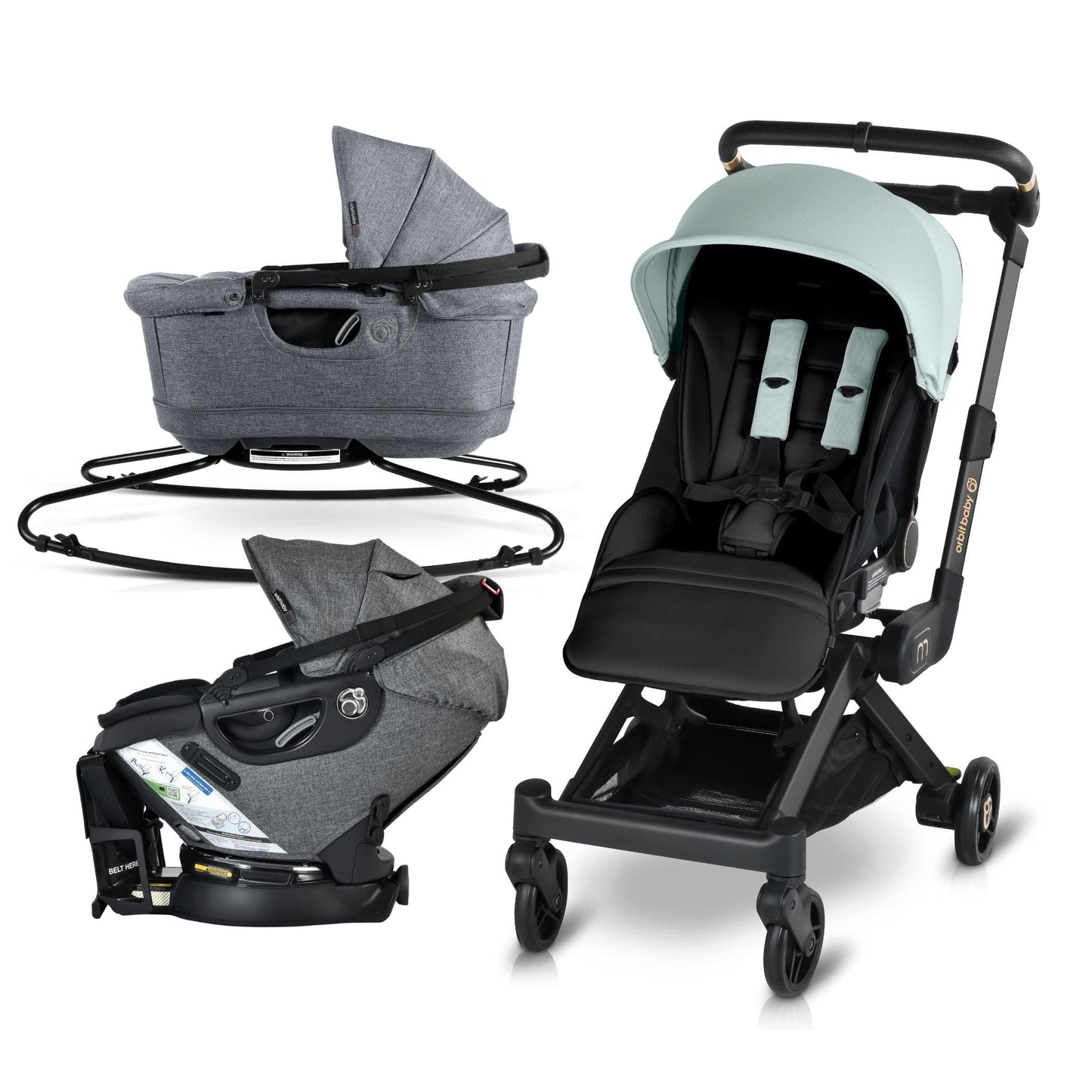 Orbit Baby M+ Stroll, Lounge, & Ride Travel System - ORB280
