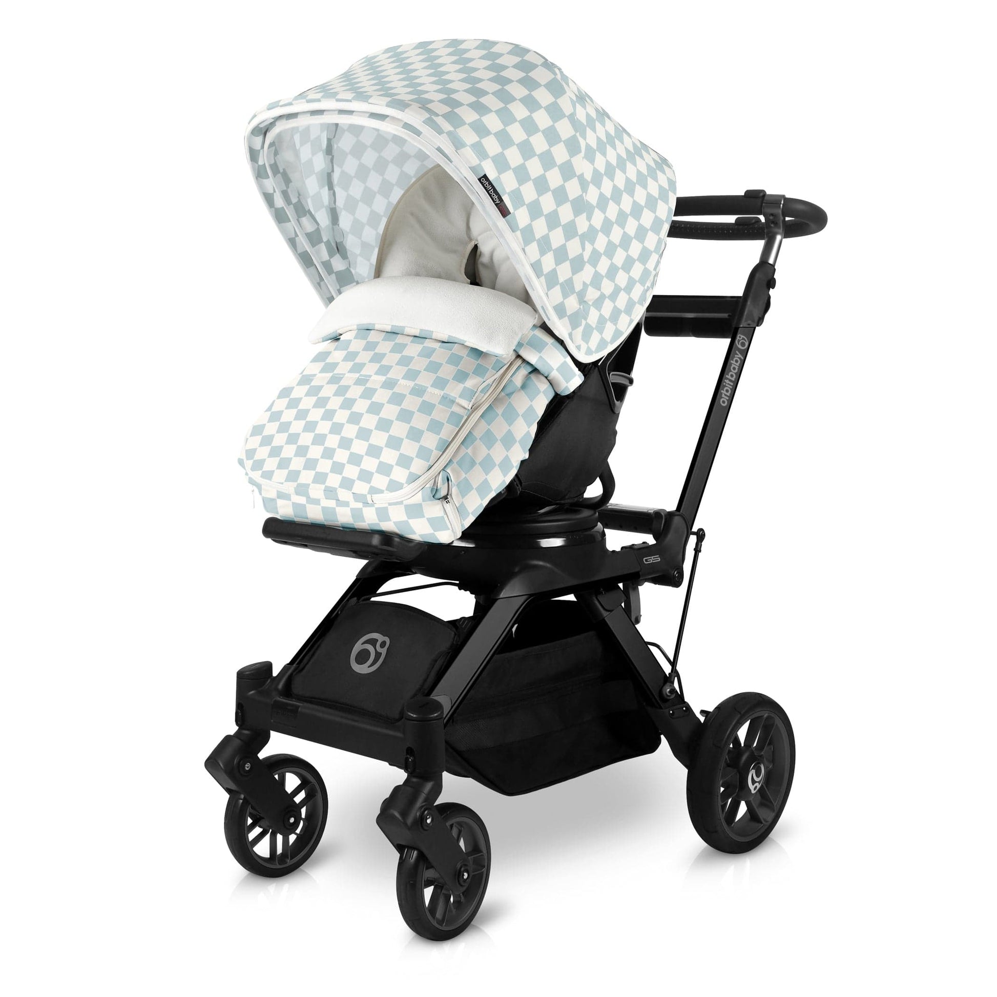 Orbit Baby Stroller Footmuff in Checkered Surf Spray - E705SC