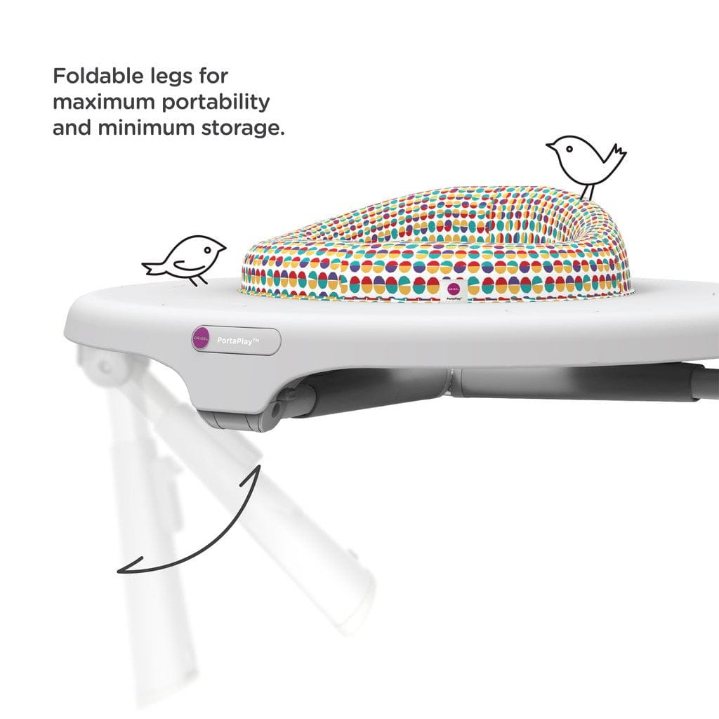 Oribel PortaPlay 4-in-1 Foldable Activity Center - Turn, Bounce, Play, Transform - Wonderland Adventures - CY303-90007