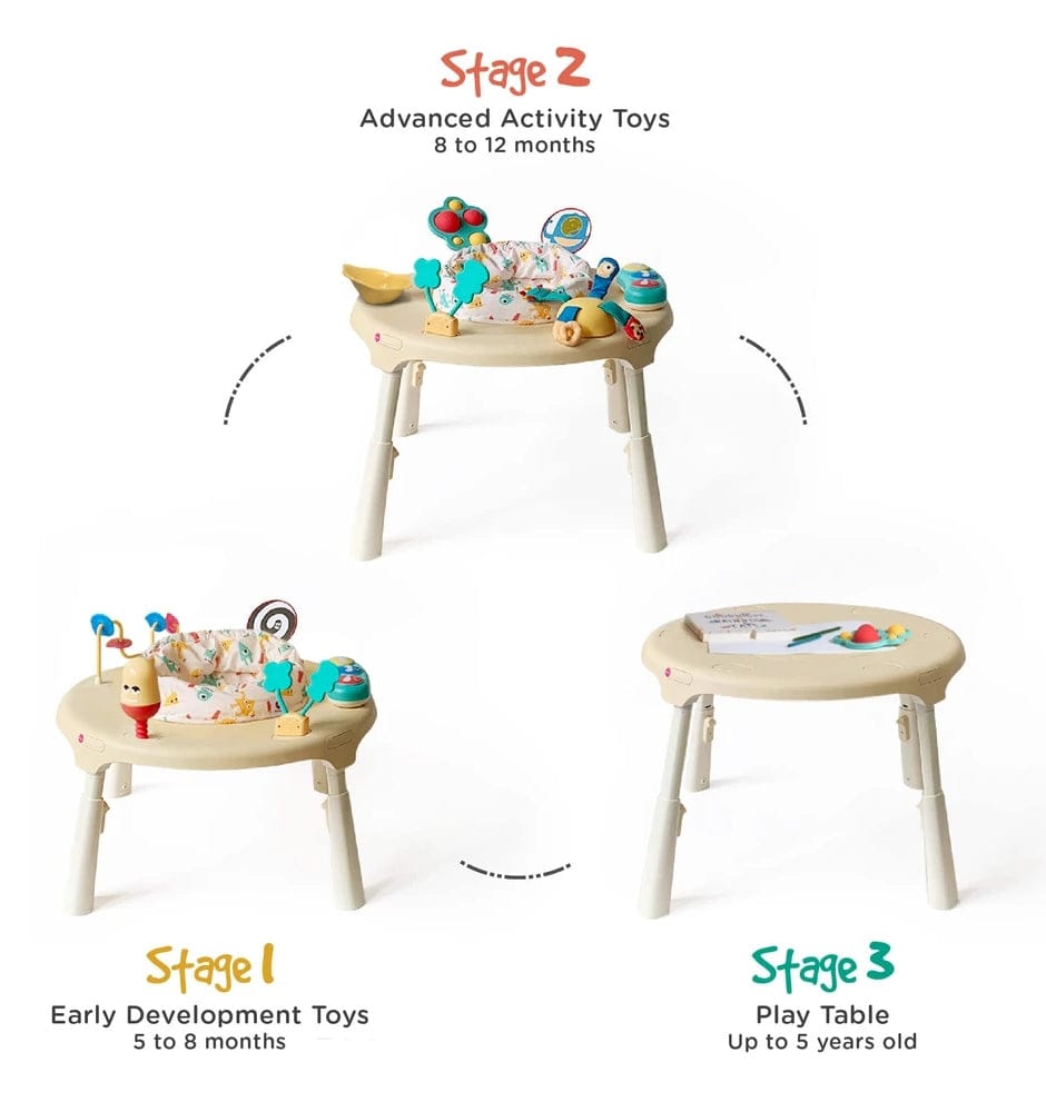Oribel Portaplay 4-in-1 Grow With Me Activity Center & Stools - Monsterland - CY303-90019-INT