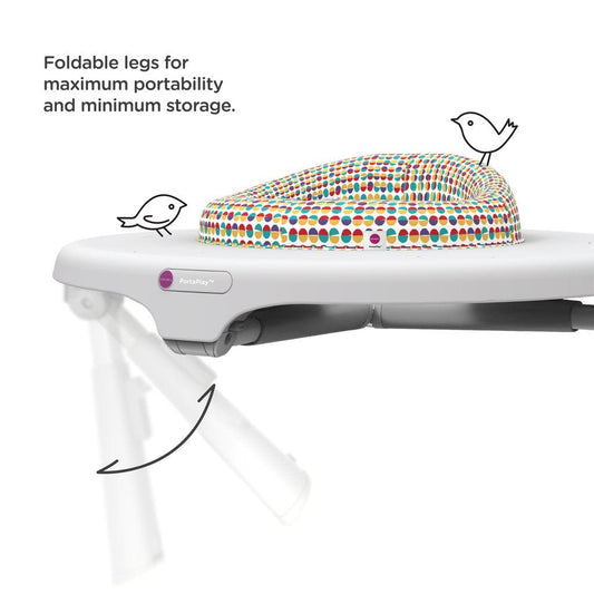Oribel PortaPlay 4-in-1 Foldable Activity Center - Turn, Bounce, Play, Transform - Wonderland Adventures - CY303-90007