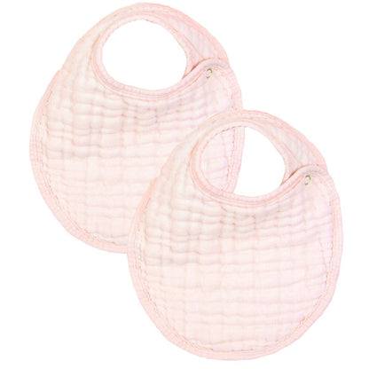 Lou Lou & Company Cloud Muslin Bib 2 pk - Blush