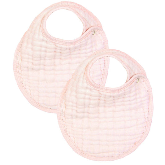Lou Lou & Company Cloud Muslin Bib 2 pk - Blush