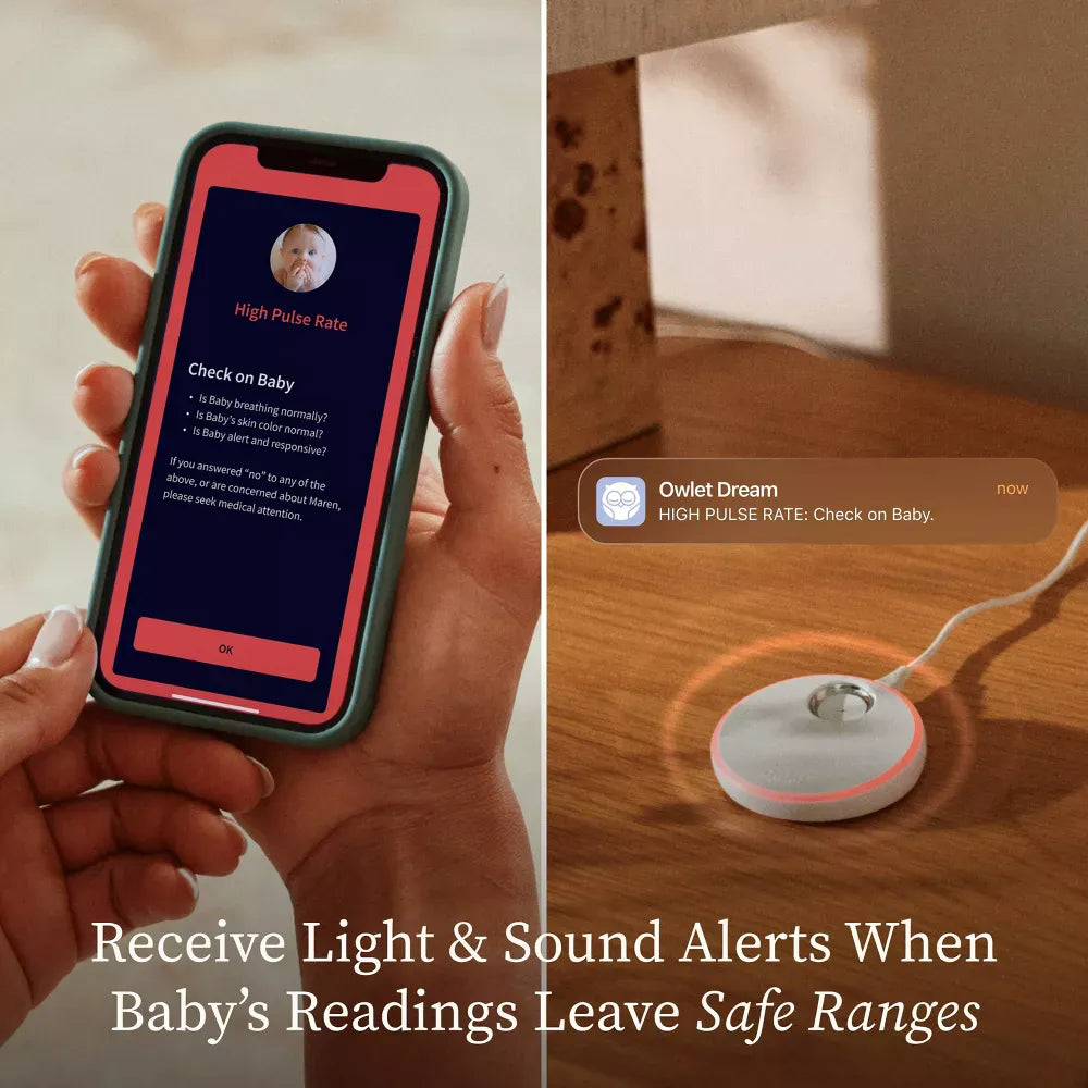 Owlet Dream Duo (Gen 3) Smart Baby Monitoring System - Dusty Rose - PS03NWDUSN