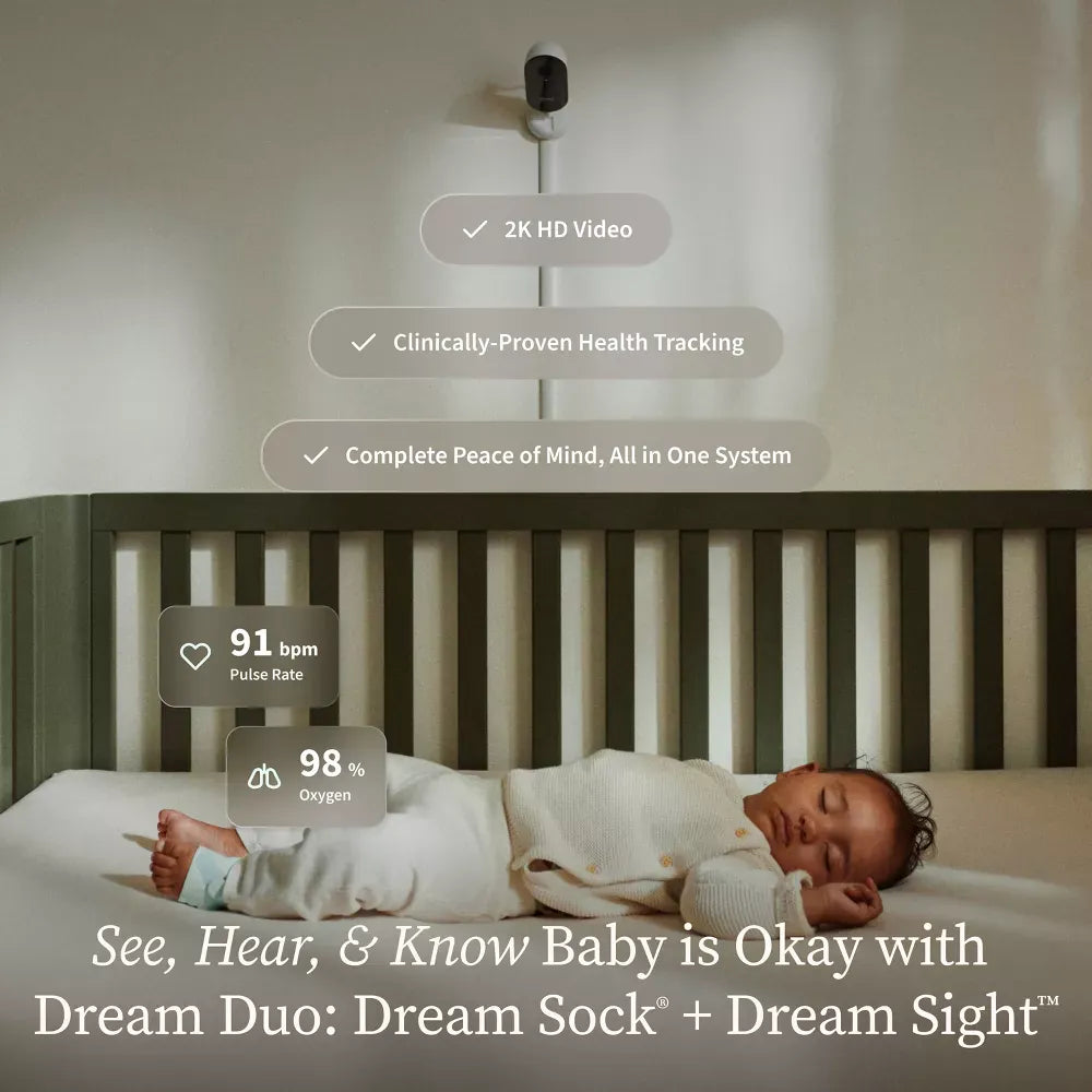Owlet Dream Duo (Gen 3) Smart Baby Monitoring System - Dusty Rose - PS03NWDUSN