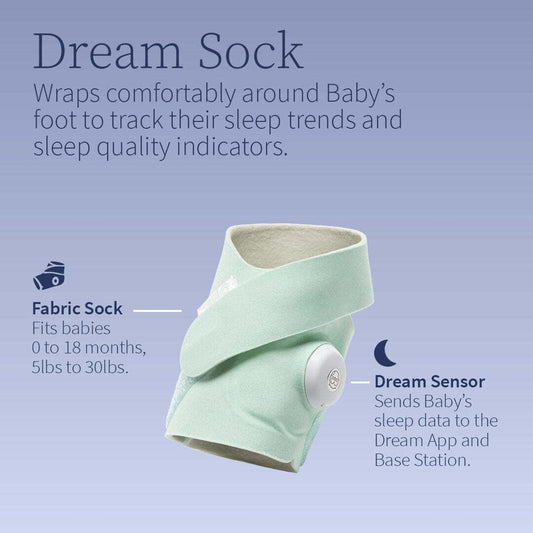 Owlet Dream Sock Smart Baby Monitor - Bedtime Blue - BM06N67MCJ