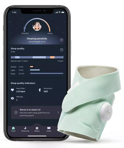 Owlet Dream Sock Smart Baby Monitor - Mint - BM06NMMCJ