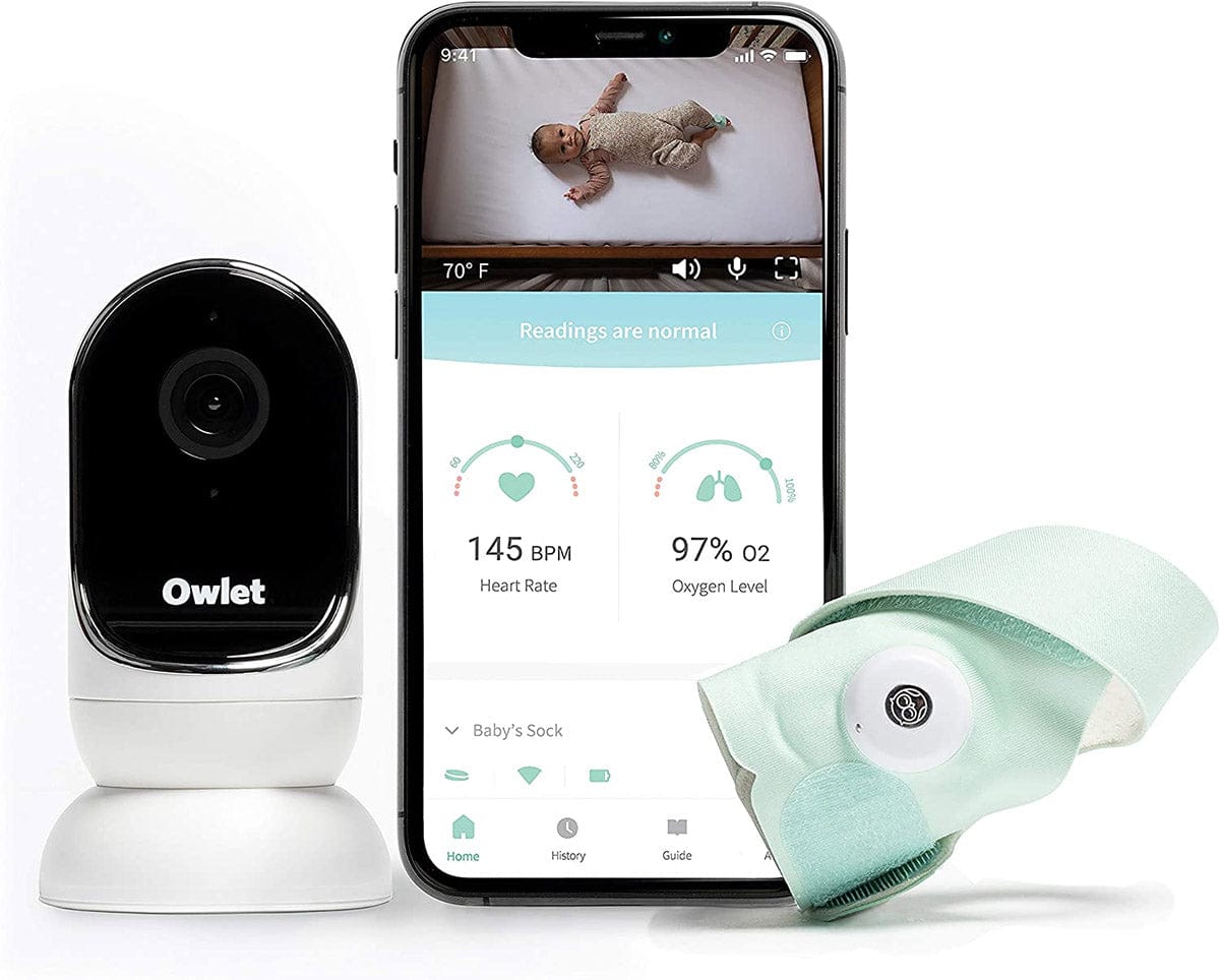 Owlet Duo Smart Baby Monitor with HD Video, Oxygen, and Heart Rate - PS03NNBBYG