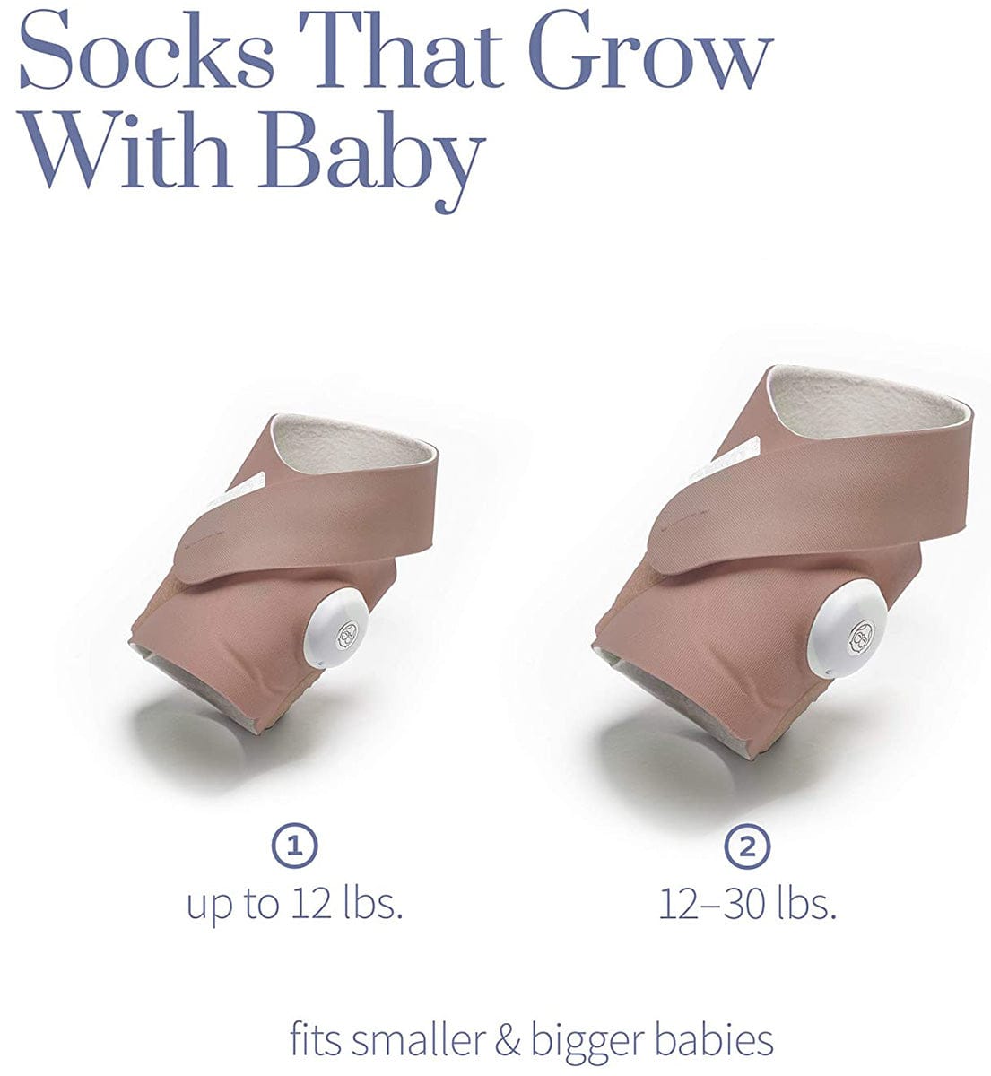 Owlet Fabric Accessory Sock Set for Smart Sock 3 - Dusty Rose - SKS6L20BBYH