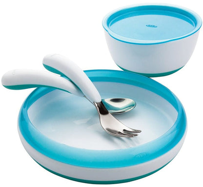 OXO Tot 4 Piece Feeding Set in Aqua - 6107300