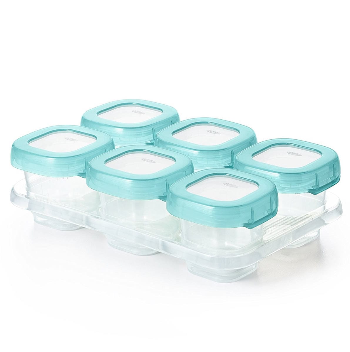 OXO Tot Baby Blocks Freezer Storage Containers, 2 oz - Aqua - 61114400