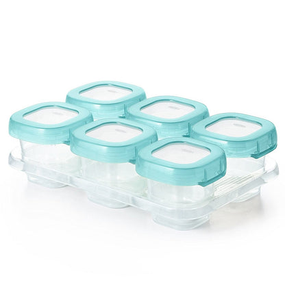 OXO Tot Baby Blocks Freezer Storage Containers, 2 oz - Aqua - 61114400