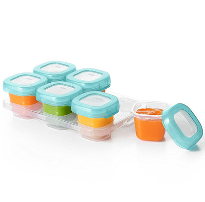 OXO Tot Baby Blocks Freezer Storage Containers, 2 oz - Aqua - 61114400