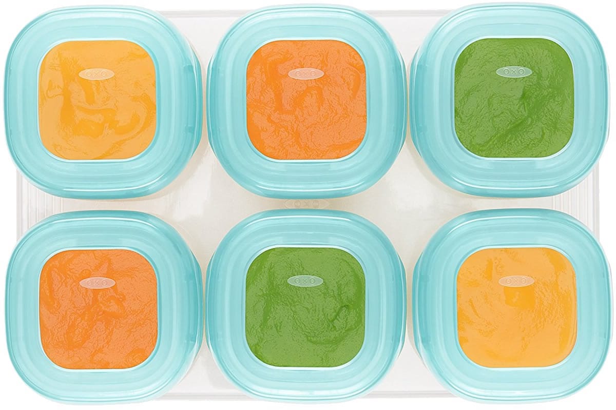 OXO Tot Baby Blocks Freezer Storage Containers, 2 oz - Aqua - 61114400