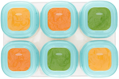 OXO Tot Baby Blocks Freezer Storage Containers, 2 oz - Aqua - 61114400