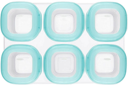 OXO Tot Baby Blocks Freezer Storage Containers, 2 oz - Aqua - 61114400