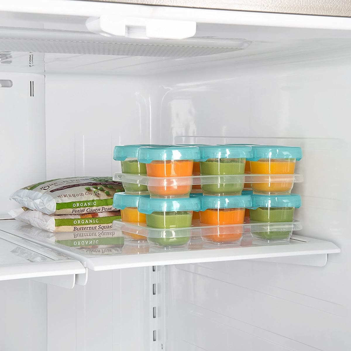 OXO Tot Baby Blocks Freezer Storage Containers, 2 oz - Aqua - 61114400