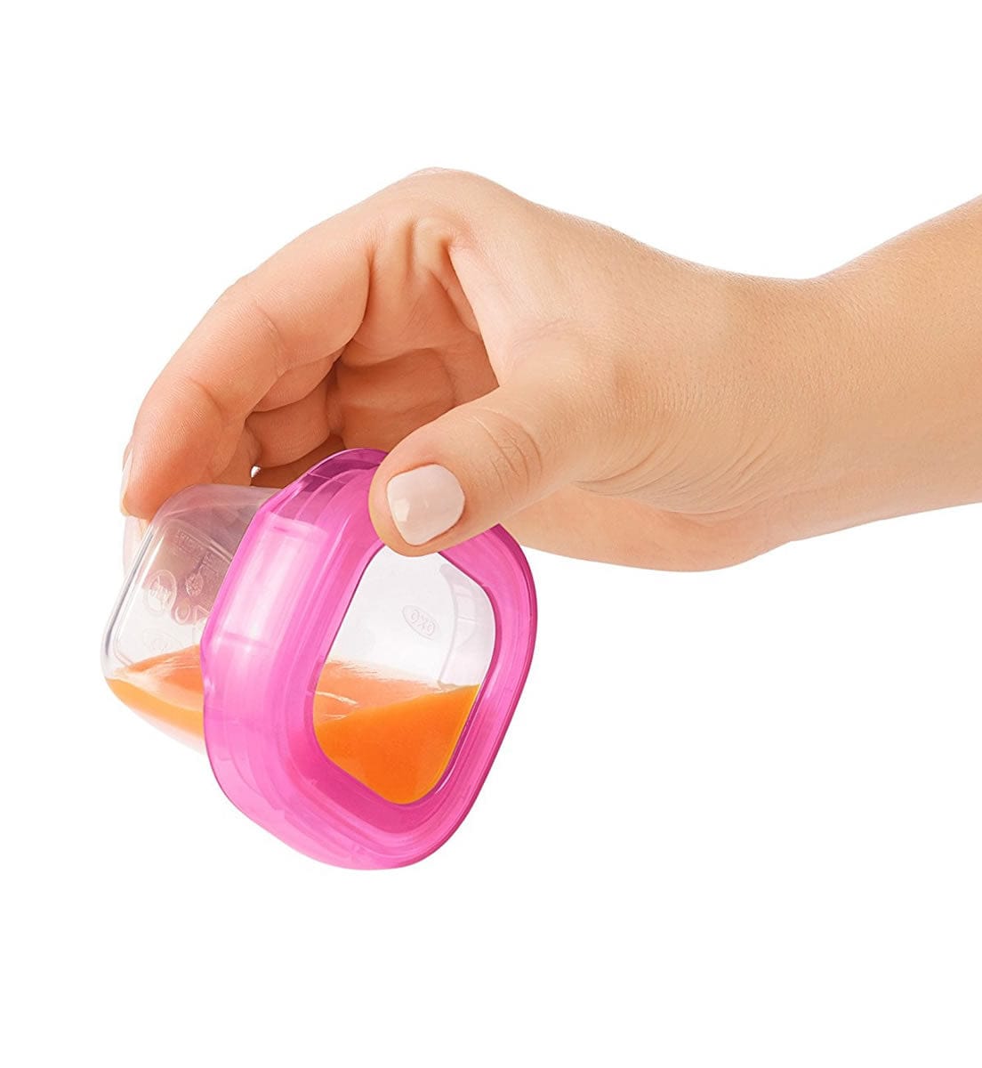 OXO Tot Baby Blocks Freezer Storage Containers, 2 oz - Pink - 61114300