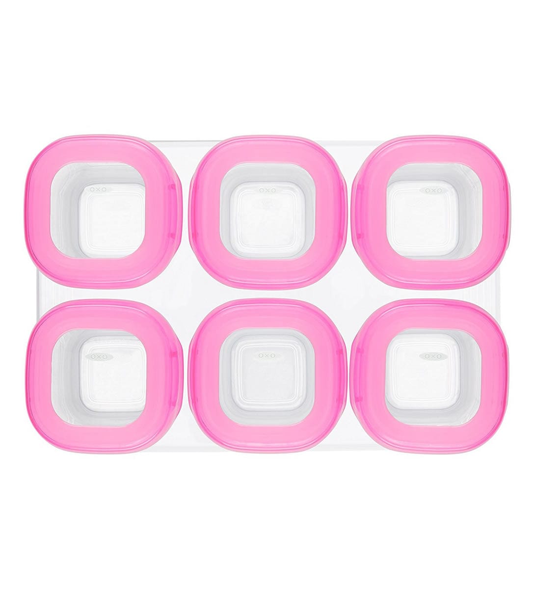 OXO Tot Baby Blocks Freezer Storage Containers, 2 oz - Pink - 61114300