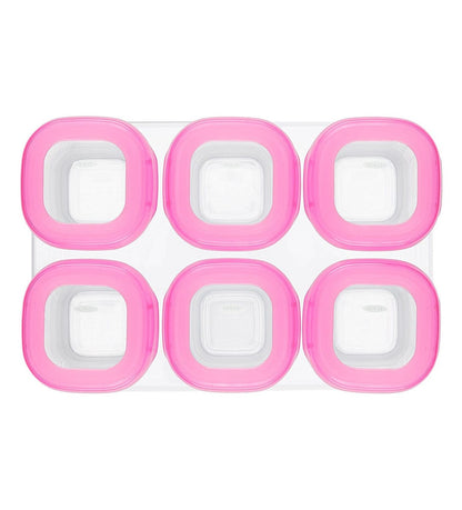 OXO Tot Baby Blocks Freezer Storage Containers, 2 oz - Pink - 61114300