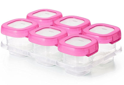 OXO Tot Baby Blocks Freezer Storage Containers, 2 oz - Pink - 61114300