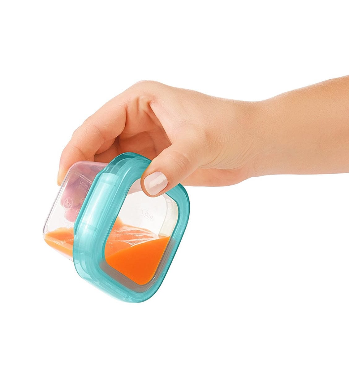 OXO Tot Baby Blocks Freezer Storage Containers, 4 oz - Aqua - 61114600