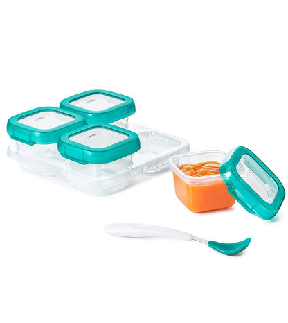 OXO Tot Baby Blocks Freezer Storage Containers, 4 oz - Teal - 61130000