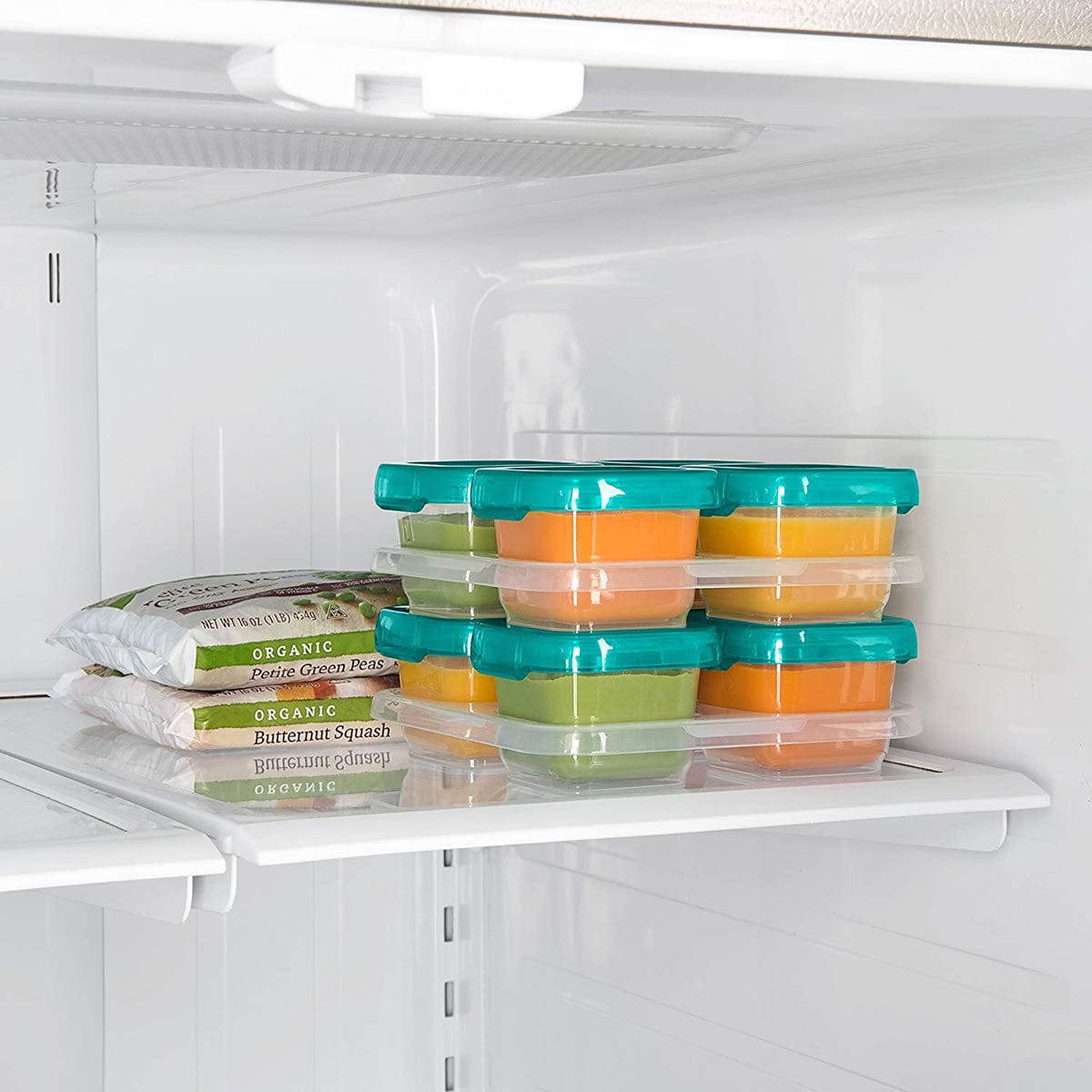 OXO Tot Baby Blocks Freezer Storage Containers, 4 oz - Teal - 61130000
