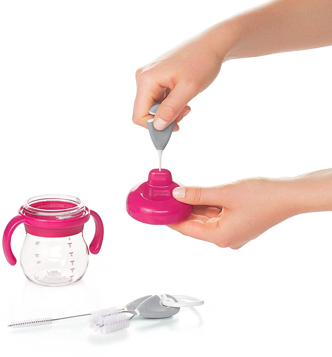 OXO Tot Cleaning Set For Straw & Sippy Cup - Gray - 62123200