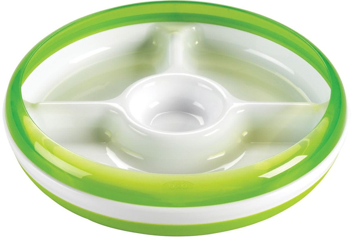 OXO Tot Divided Plate in Green - 6113700