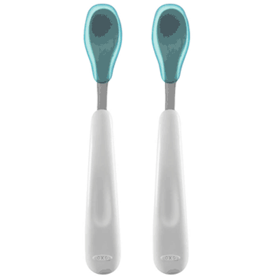 OXO Tot Feeding Spoon Set - Aqua - 6104000