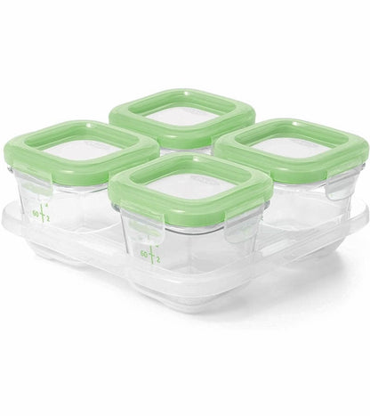 OXO Tot Glass Baby Blocks, 4 oz - Green - 61114800