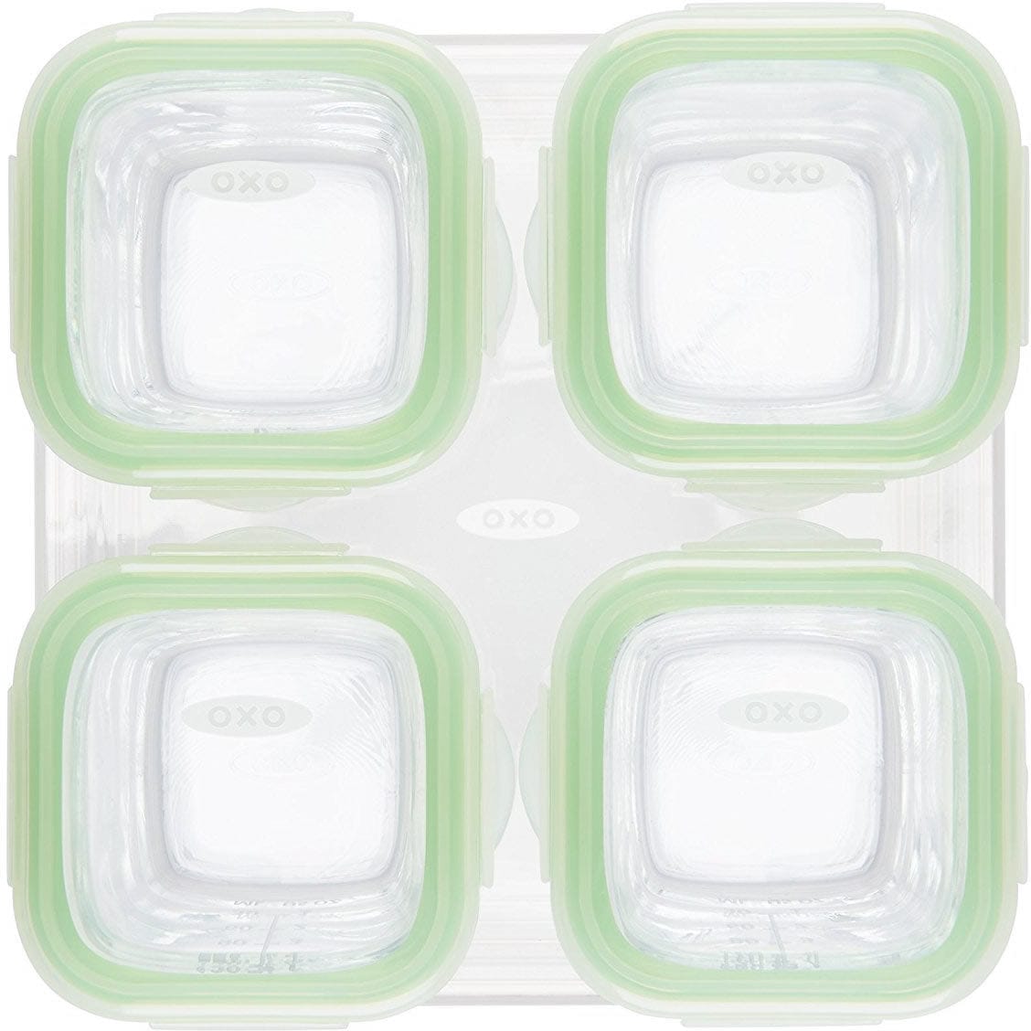 OXO Tot Glass Baby Blocks, 4 oz - Green - 61114800