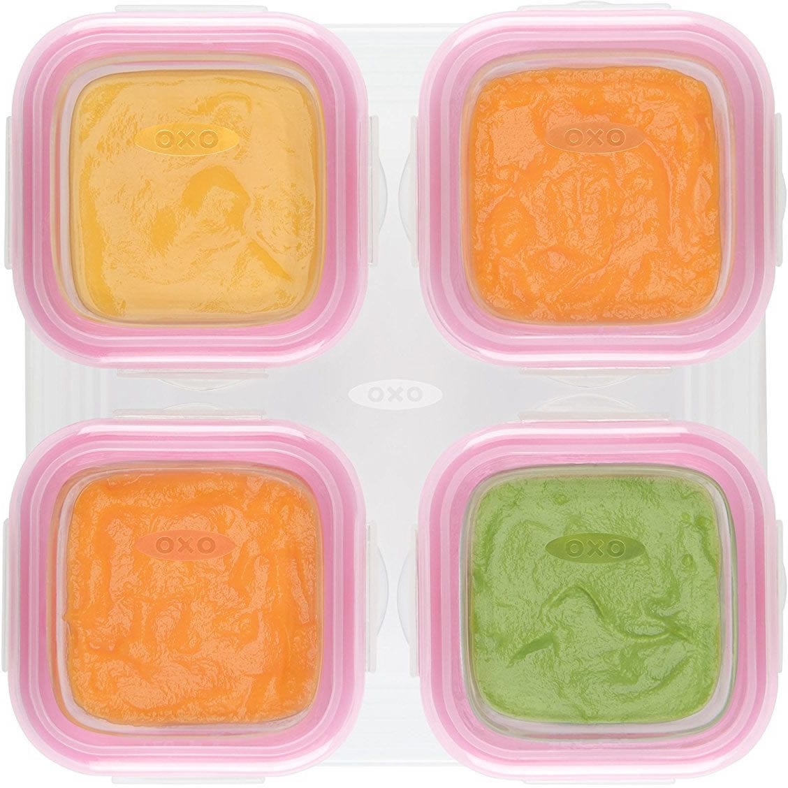 OXO Tot Glass Baby Blocks, 4 oz - Pink - 61114700