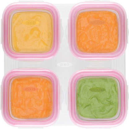 OXO Tot Glass Baby Blocks, 4 oz - Pink - 61114700