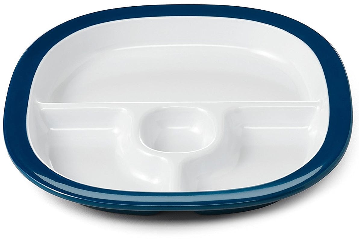 OXO Tot Melamine Divided Plate - Navy - 61127100