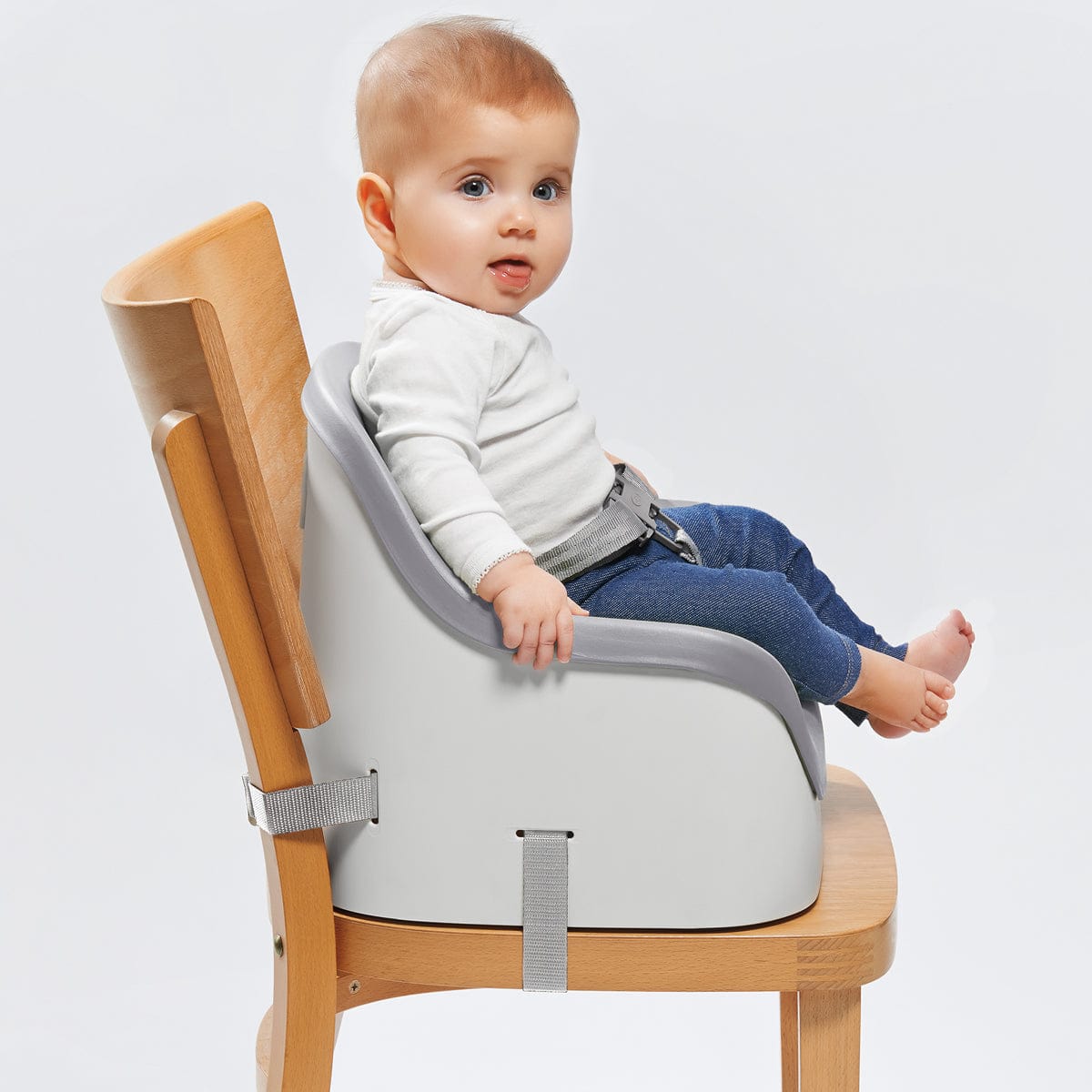 OXO Tot Nest Portable Booster Chair with Straps - Gray - 63103000