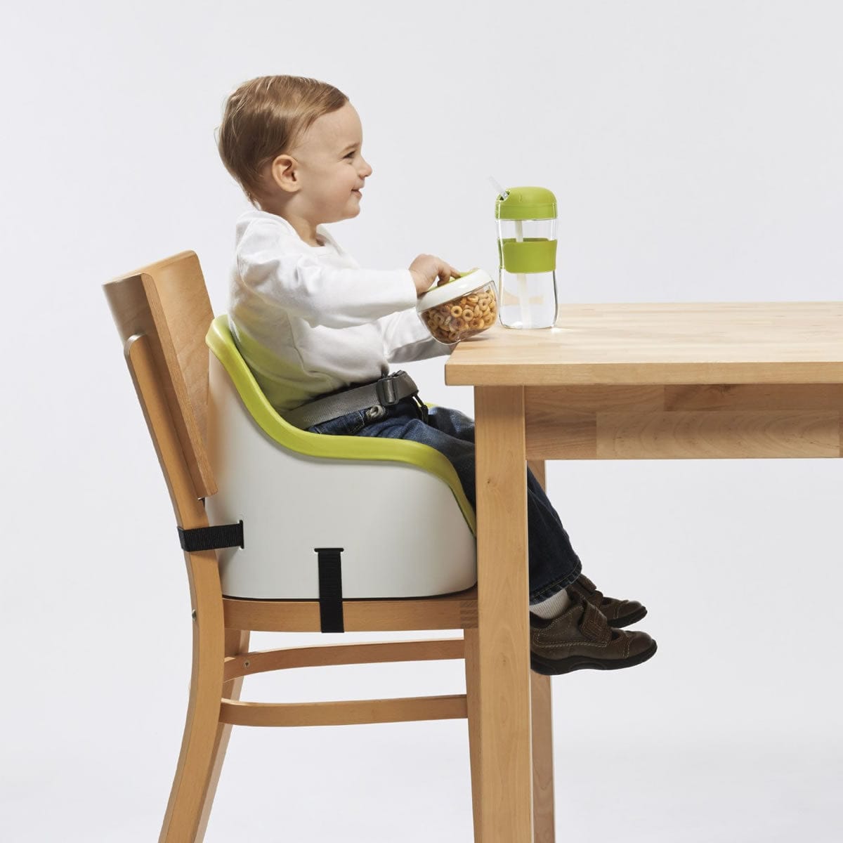 OXO Tot Nest Portable Booster Chair with Straps - Green - 6388501