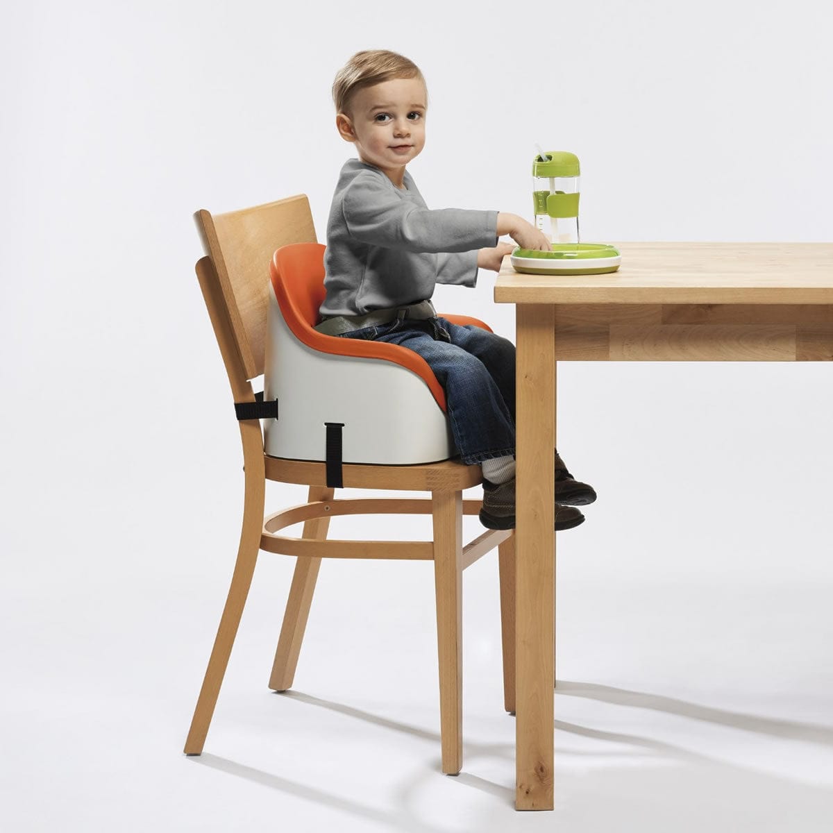 OXO Tot Nest Portable Booster Chair with Straps - Orange - 6388804